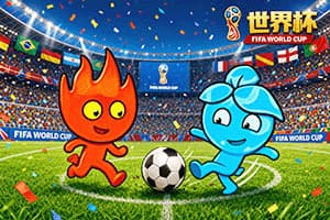 Fireboy and Watergirl World Cup artwork